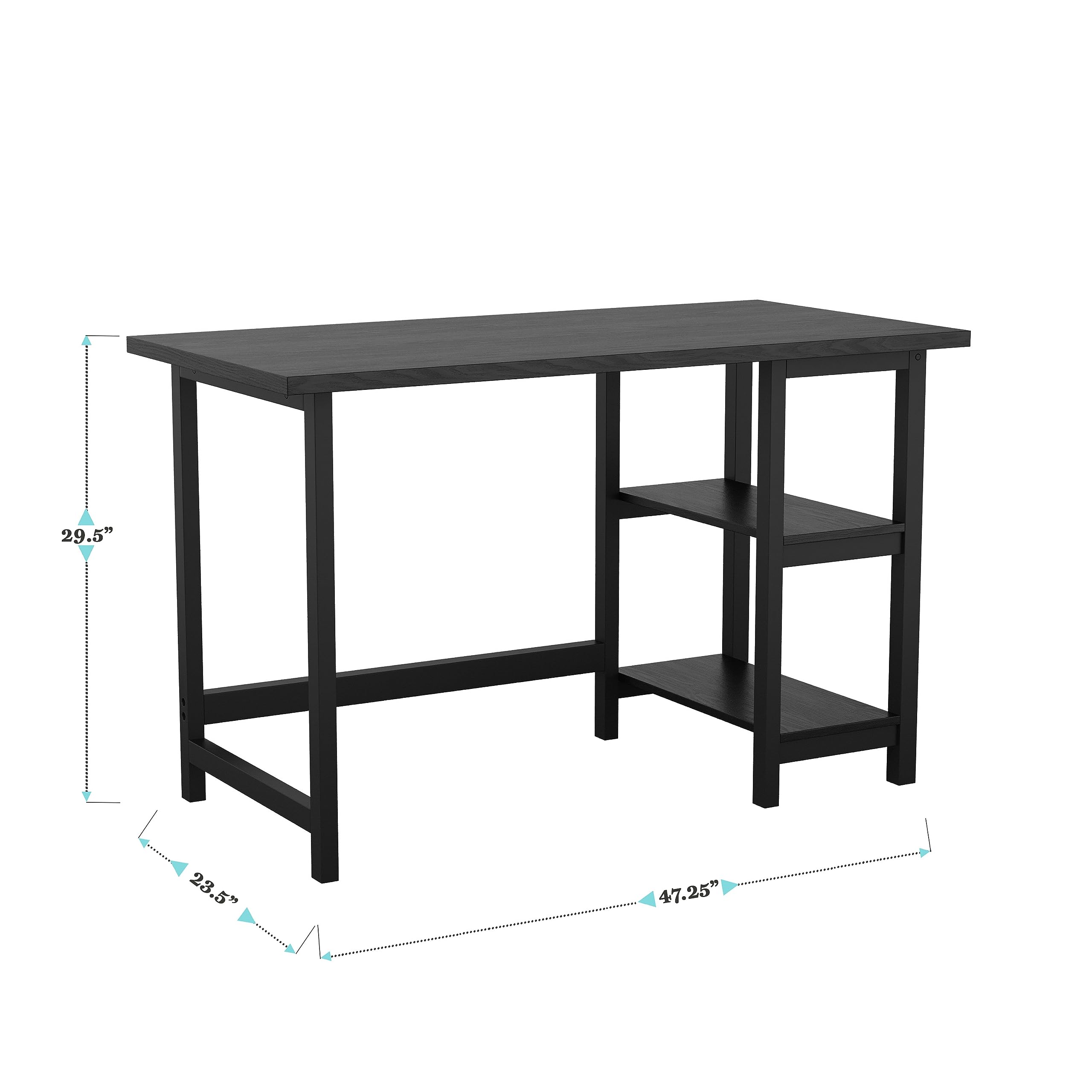 Amazon.com: Martha Stewart Beckett Modern Trestle Desk with Open
